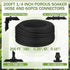 Innconee 1/4 Inch Set (200 Soaker Hose Irrigation Hose Drip Hose for Garden Heavy Duty Drip Irrigation Tubing with Hose
