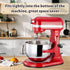Mixer Mat Slider for KitchenAid 5-8 Qt Bowl-Lift Mixer, Metal Appliance Sliding Tray for Kitchen Aid Professional