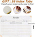 4x6 Recipe Card Protectors, 105 PACK - Thick Clear Recipe Card Covers with 56 Divider Labels, Plastic Sleeves