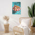 Lunavix 16X24 Funny Cat Bathroom Canvas Wall Art Kitten Ocean Wall Decor Kitten Swim Painting Print Picture Artwork
