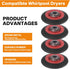 Compatible Dryer Repair Kit for Maytag and Whirlpool Dryers, MEDX550XW0, WED70HEBW0, MGD5801TW0, WED8500DW2