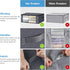 HomeHacks Storage 3-Pack Clothes Organizer Storage Bags, Foldable Storage Box with Large Clear Window for Closet, Dorm,