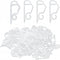 Kihanyoh Christmas Light Clips, White Gutter Hooks Outside String Lights Clips Weatherproof Outdoor
