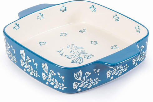 Wisenvoy 9x9 Ceramic Brownie Pan, Baking Dish, Casserole Dish, Lasagna Pan, Bakeware Set