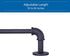 Sun Zero SN47073 Bronn Industrial Pipe Blackout Wrap Around Curtain Rod, 36-66" Adjustable Length