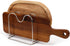 Stainless Steel Wire Cutting Board Holder, Cutting Board Rack Organizer Kitchen with 2 Sectional