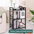3 Yoobure Bookshelf Small Book Shelf, Solid Industrial Tier Shelf Bookcase, Short Book Case for Bedroom, Living Room