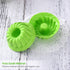 12Pcs Non-Stick Silicone Fluted Cake Mould, Round Baking Pan for Cake, Gelatin, Mousse, Bread (2.55 x 2.55 x 1.18 Inch)