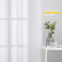 NICETOWN Sheer Curtains for Living Room, Grommet Top Faux Linen Semitransparent Curtains, 84 inches Long, White