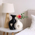 Set Ceramic Vase Hollowed Heart Flower Vase for Modern Nordic Boho Home Decor, Aesthetic Decor for Table Centerpiece