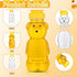 8oz 50 2 (36-set) Plastic Honey Bear Bottle Mini Honey Jars Party Favors Small Honey Bear Bottles with Lids Bear Shape