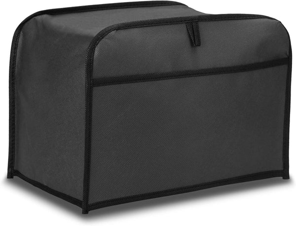 kwmobile Cover Compatible with 2 Slice Toaster - Plastic Case for Dark Grey Bread Toaster Machine