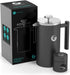 Coffee Gator 34oz French Press Coffee Maker, Thermal Insulated Brewer with Travel Jar, Double Wall Stainless Steel