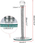 Sumnacon Countertop Countertop Paper Towel Holder,Crystal Free Standing Paper Towel Roll Holder for Bathroom Bling