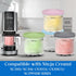4 pack Set, NC299AMZ NC300s Creami Pints and Lids for Ninja - Creamy Icecream Containers Cups Jars Tubs Canisters