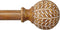 QDWIS Wood Curtain Rods for Windows 48 to 84 Inch,1'' Diameter Drapery Rods