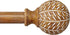 QDWIS Wood Curtain Rods for Windows 48 to 84 Inch,1'' Diameter Drapery Rods