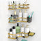 Corner Shower Caddy Bathroom Organizer: Adhesive Shower Rack Bathtub Shelves - 3Pack