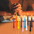 Mega Candles 20 pcs Unscented Mini Taper Candles, 4 Inch Tall Rose Gold for Magic Chimes and Rituals