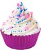 Fox Run Hot Pink Foil Muffin and Cupcake Liners, Set of 32 Standard Size Wrappers