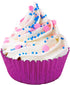 Fox Run Hot Pink Foil Muffin and Cupcake Liners, Set of 32 Standard Size Wrappers