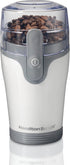 Hamilton Beach Electric Coffee Grinder for Beans, Spices, and More, Stainless Steel Blades, 12 Cups, White