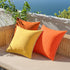 Woaboy Set of 2 Fall Outdoor Waterproof Pillow Covers - 18x18 Inch Orange Decorative Throw Pillow Covers