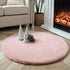 3 3 Ashler HOME DECO Ultra Soft Faux Rabbit Fur Chair Couch Cover Area Rug for Bedroom Floor Sofa Living Room Pink