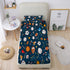 3D Set Boys Sports Fitted Sheet Twin Size Soccer Basketball Baseball Football Bedding for Kids Teens Bedroom Comfy Deep