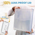 2 (11L 372 oz) Shazo PC | Flour Sugar Storage Containers with Easy Carry Handle - Plastic Extra Large Food Storage