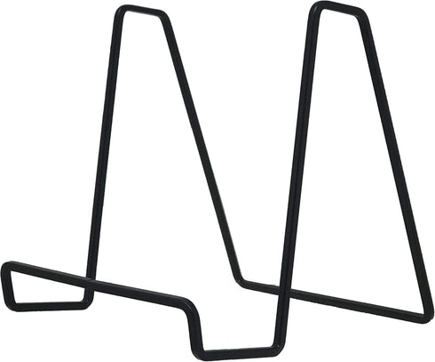 Tetra-Teknica (4 Pack) DS03-B 6" Square Wire Display Stand for Plate, Artwork, Picture Frame, Black