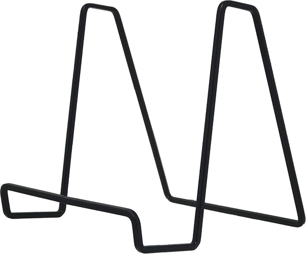 Tetra-Teknica (4 Pack) DS03-B 6" Square Wire Display Stand for Plate, Artwork, Picture Frame, Black