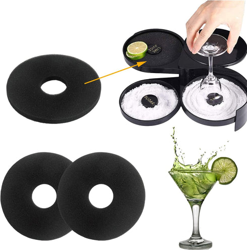 MXBTSYA Rimmmer Sponges(10PCS) Bar Bartender Tool Replacement for Glass,Margarita Salter,Salt Trays,Cocktails