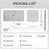 18W Plants,12-59 Inches 4H/8H/12H, 4 Dimmable BESTVA Grow Lights for Indoor Plants with Stand, Full Spectrum LED Plant