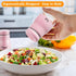 Bivvclaz 5 oz Stainless Steel Pink Salt and Pepper Shakers Set with Glass Bottom, Cute Kitchen Decor and Accessories,