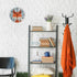 senya Wall Clock Brown Fox, Silent Non Ticking Operated Round Easy to Read Home Office Clock