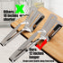 12 Inch Long Kitchen Spatula - 304 Stainless Steel Slotted Spatula, Double Blade Cooking Utensil, 2 Pcs Anti Rust