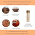 KYVANDO 2pcs, 6.3 Inch Brazilian Cherry Wood Honey Dipper - Durable & Warp-Resistant, Preserves Honey Purity