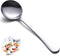 HAPPY KIT 12 Pcs Premium Stainless Steel Soup Spoons Set, Heavy-Weight Durable Round Flatware