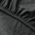 COSMOPLUS Twin Fitted Sheet Only, 4 Way Stretch Micro-Knit, Snug Fit for Standard Mattress and Air Bed, Black