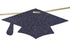 Educated AF Glitter Banner Sign - Graduation Party Decor, Congrats Grad Bunting Decorations in Gold Glitter