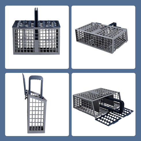 Dishwasher Cutlery Basket (9 x 3 x 10.3 inches) for Samsung DD82-01112A / DD94-01013A / DD97-00250A, Compatible with