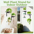 Set 2 2 iDavosic.ly Wall Plant Holder of for Indoor Outdoor, Metal Hanger with Hooks, Floating Flower Display Stand