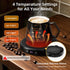 Set, 4 8 Coffee Mug Warmer & Awesome Mug Smart Heated Electric Coffee Cup Warmer for Desk Office, Temperature Control