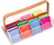 Mind Reader Tea Bag Organizer, Countertop Caddy, Bamboo and Acrylic, 11.75"L x 6"W x 6"H, Brown