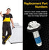 Washer Agitator Bolt Compatible with Whirlpool, WP358237, 285009, AP6008726, with Rubber Gasket Replacement