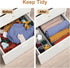 Organizer Divider, Foldable Closet Storage Organizer Basket, Fabric Organization Bins for Clothes, 6 Pack