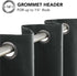 Deconovo 100% Blackout Curtains, Noise Reducing Thermal Insulated Drapes, Dark Grey, 42x63 Inch, 1 Panel