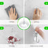 HangerSpace Suction Cup Hooks, 12 Packs Clear PVC Suction Cups with Metal Hooks for Kitchen Bathroom Shower