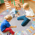 Rug,4 Round ABC Kids ft Animal Alphabet Playroom Rug,Washable Non-Slip Cute Nursery Rug for Kids Room,Educational Kid